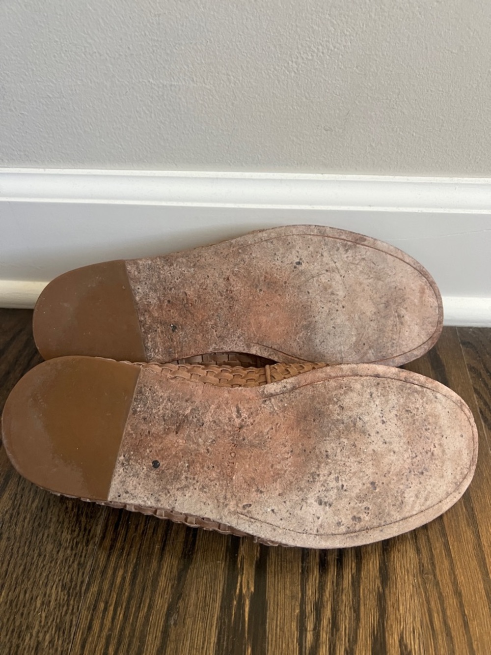Nisolo | (8) Mara Woven Leather Slip On Flats in Almond - Picture 9 of 9
